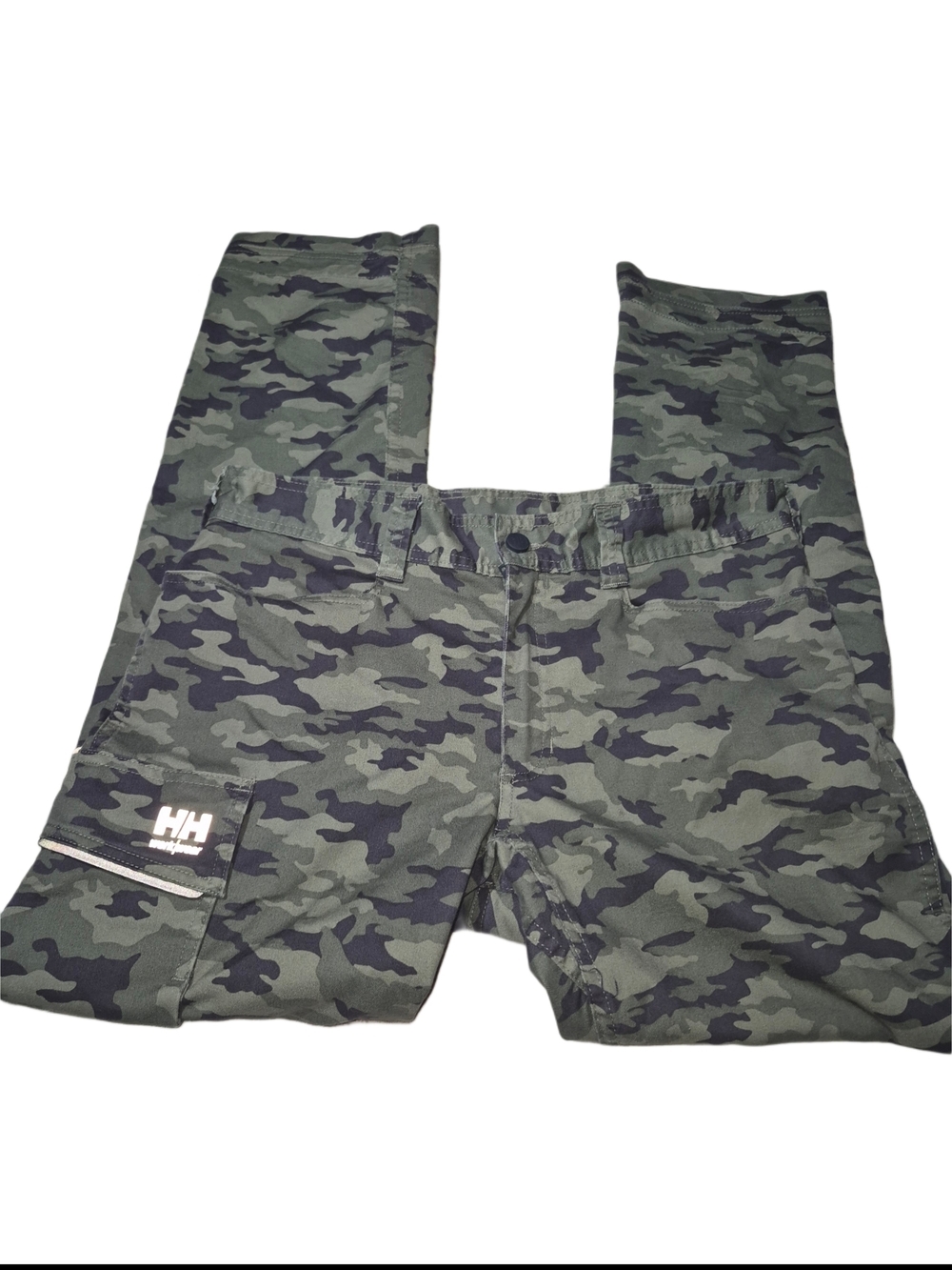 Helly Hansen Men’s Olive And Black Camouflage Cargo Pants Size 32/32